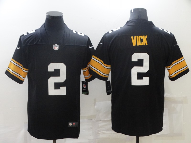 Men's Pittsburgh Steelers #2 Michael Vick Black Limited Stitched Jersey Men's Pittsburgh Steelers #2 Michael Vick Black Limited Stitched Jersey
